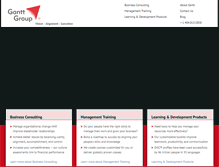 Tablet Screenshot of ganttgroup.com